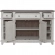 River Place Breakfront Server in Distressed White & Tobacco Brown