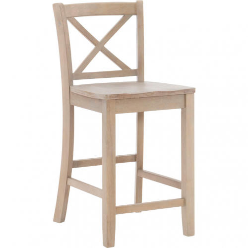 Torino X Back Counter Stool in Graywash Wood