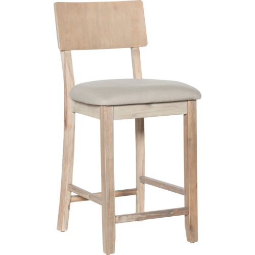 Jordan 24" Counter Stool in Gray Wash Wood