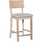 Jordan 24" Counter Stool in Gray Wash Wood