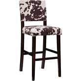 Corey Bar Stool in Udder Madness Brown Print Microfiber