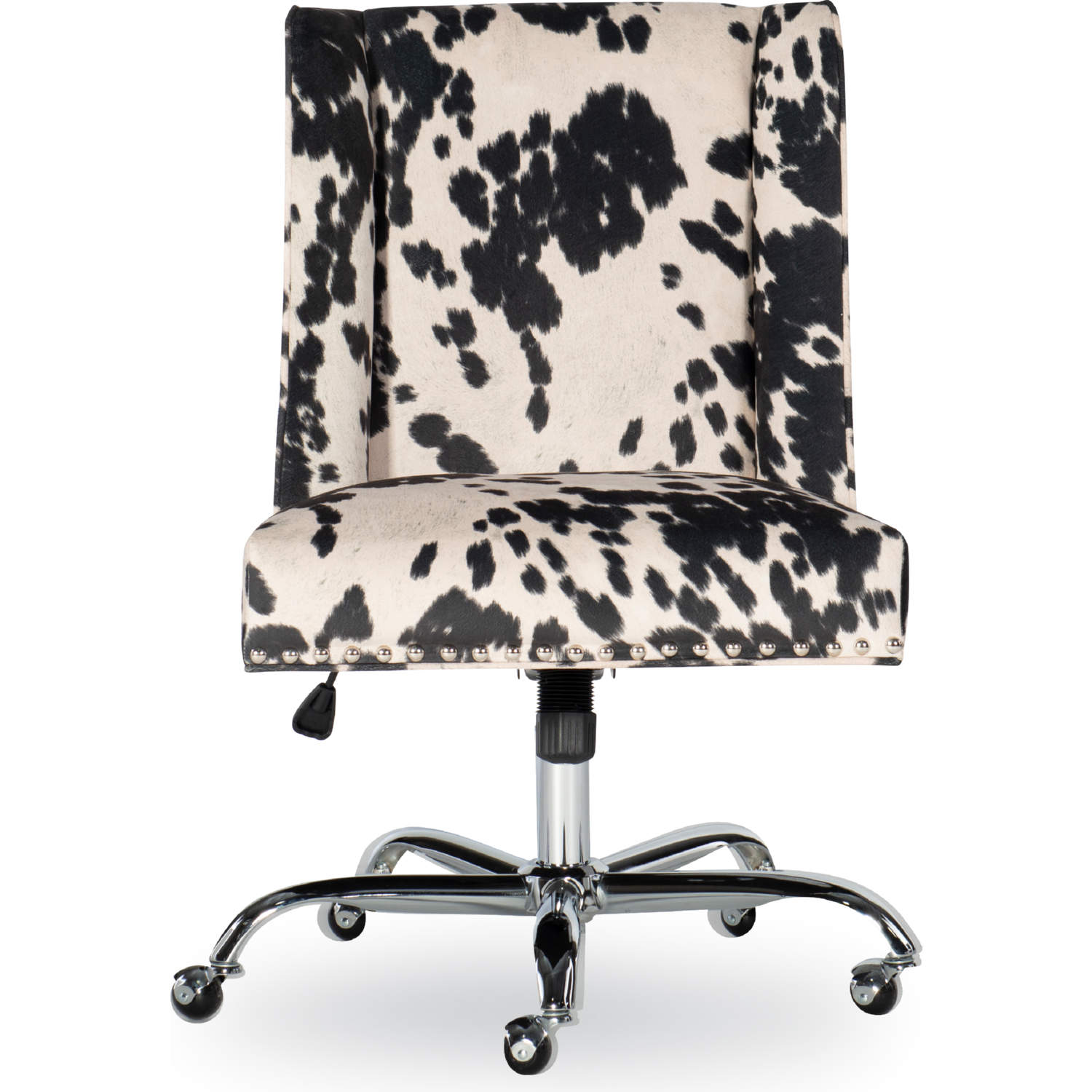 Linon cow print online office chair