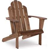 Adirondack Outdoor Chair in Acorn Finish Wood