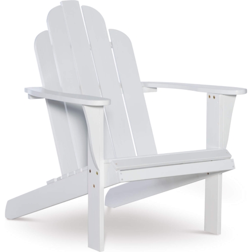 Adirondack Outdoor Chair in White Finish Wood