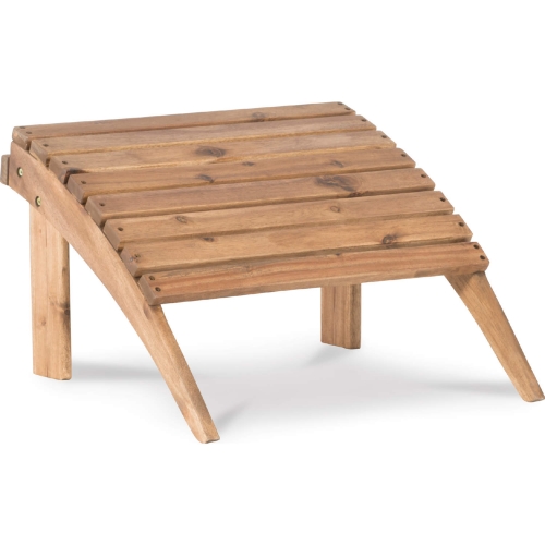 Adirondack Outdoor Ottoman in Acorn Finish Wood