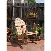 Adirondack Outdoor Rocker in Acorn Finish Wood