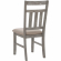 Turino Dining Chair in Weathered Grey Wood & Tan Fabric (Set of 2)