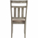 Turino Dining Chair in Weathered Grey Wood & Tan Fabric (Set of 2)