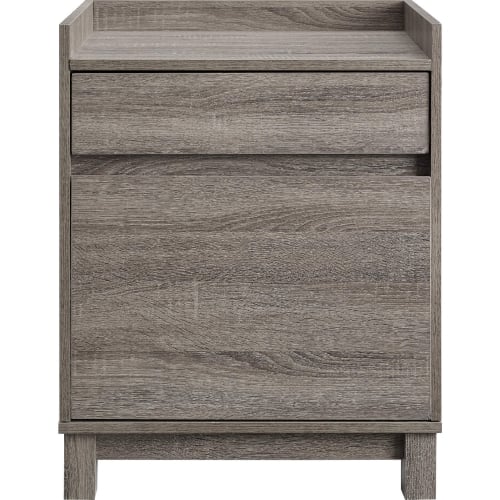 Tracey File Cabinet in Gray Finish Wood