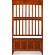 Linon Hall Tree with Storage Bench in Walnut Finish Wood