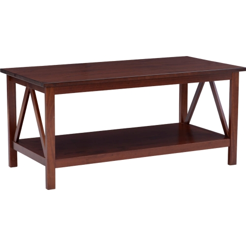 Titian Coffee Table in Antique Tobacco Finish Wood