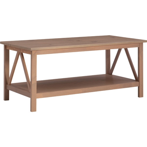 Titian Coffee Table in Driftwood Finish Wood