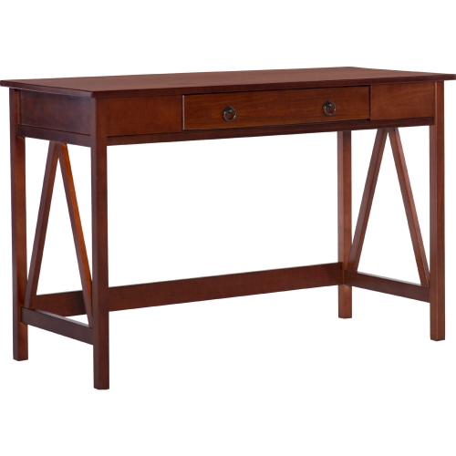 Titian Desk in Antique Tobacco Finish Wood