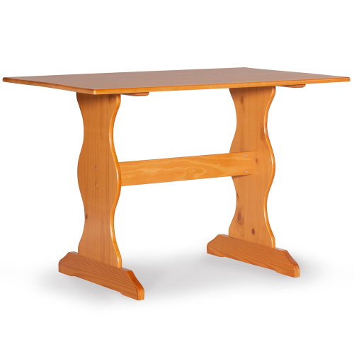 Chelsea 43" Nook Dining Table in in Honey Brown Finish Wood