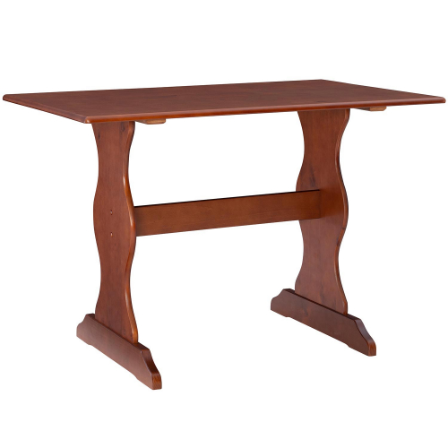 Chelsea 43" Nook Dining Table in in Walnut Brown Finish Wood