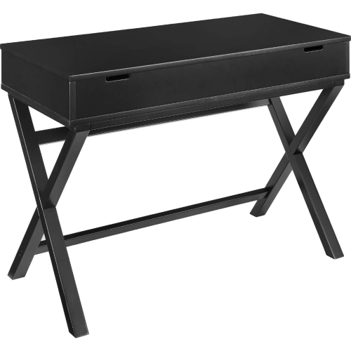 Peggy Lift Top Desk in Black Finish Wood