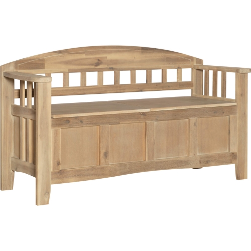 Aria Storage Bench in Natural Wash Wood