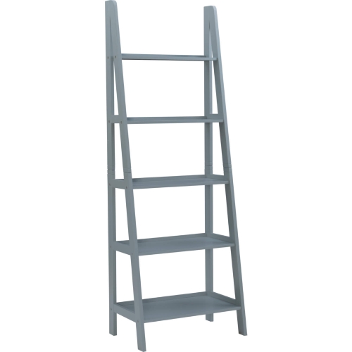 Acadia Ladder Bookcase in Grey Finish