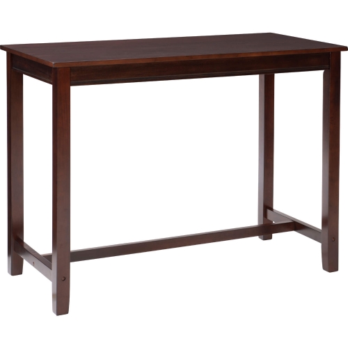 Claridge 42" Bar Height Dining Table in Brown Finish Wood