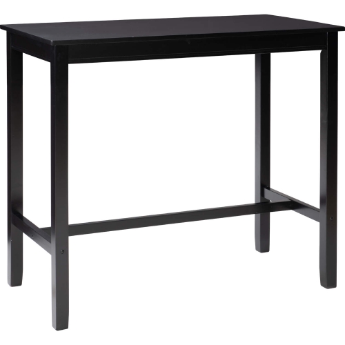 Claridge 42" Bar Height Dining Table in Black Finish Wood