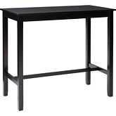 Claridge 42" Bar Height Dining Table in Black Finish Wood