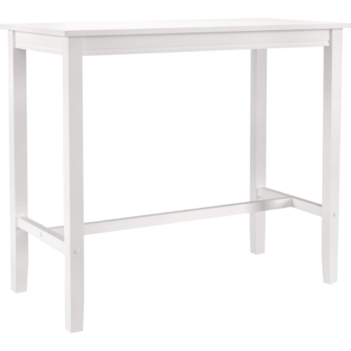 Claridge 48" Bar Height Dining Table in White