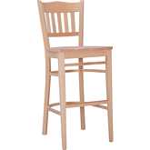 Maryah Bar Stool in Unfinished Wood (Set of 2)