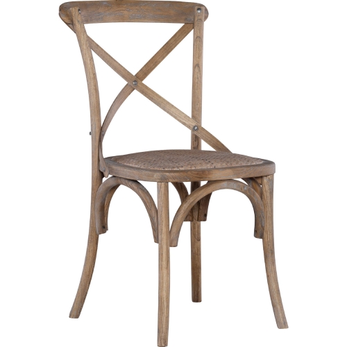 Helia Dining Chair in Gray Wash Bentwood (Set of 2)