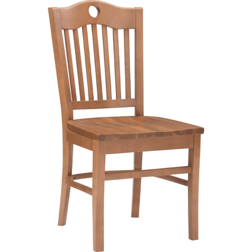 Ragan Dining Chair in Brown Wood (Set of 2)