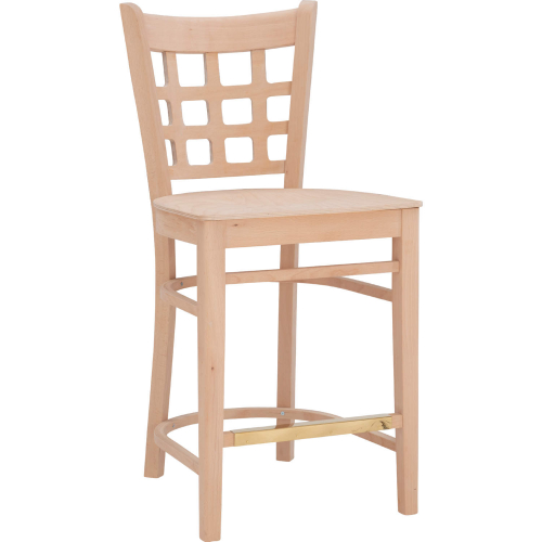 Lola Counter Stool in Unfinished Wood (Set of 2)