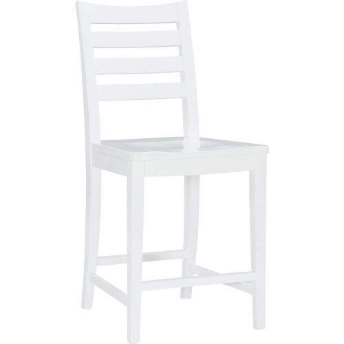 Flynn Counter Stool in White (Set of 2)