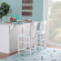 Jace Counter Stool in Gloss White Finish Wood (Set of 2)