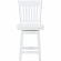 Ayla Swivel Counter Stool in White Wood