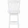 Ayla Swivel Counter Stool in White Wood