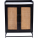 Janie Bar Cabinet in Black Lacquer, Rattan & White Marble