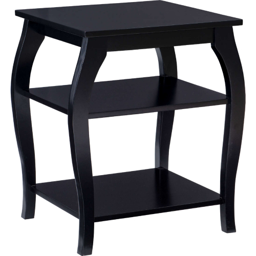 Prismatic Side Table in Black Finish Wood