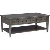 Sadie Coffee Table in Distressed Grey Finish Wood