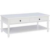 Mcghie Coffee Table in White Finish Wood