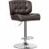 Bohen Bar Stool in Tufted Brown Eco Leather & Chrome