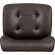 Bohen Bar Stool in Tufted Brown Eco Leather & Chrome
