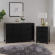Polly 2 Piece Dresser & 3 Drawer Nightstand Set in Black