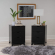 Polly 3 Drawer Nightstand Black Finish Wood (Set of 2)