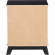 Polly 2 Drawer Nightstand Black Finish Wood