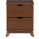Polly 2 Drawer Nightstand Walnut Brown Finish Wood