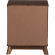 Polly 2 Drawer Nightstand Walnut Brown Finish Wood