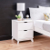 Polly 2 Drawer Nightstand White Finish Wood