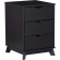 Polly 3 Drawer Nightstand Black Finish Wood