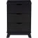 Polly 3 Drawer Nightstand Black Finish Wood