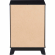 Polly 3 Drawer Nightstand Black Finish Wood