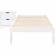 Polly 2 Piece Twin Bed & 2 Drawer Nightstand Set in White